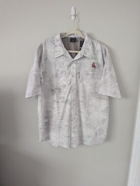 Real tree Arizona State University Fishing button Down shirt Sz XL